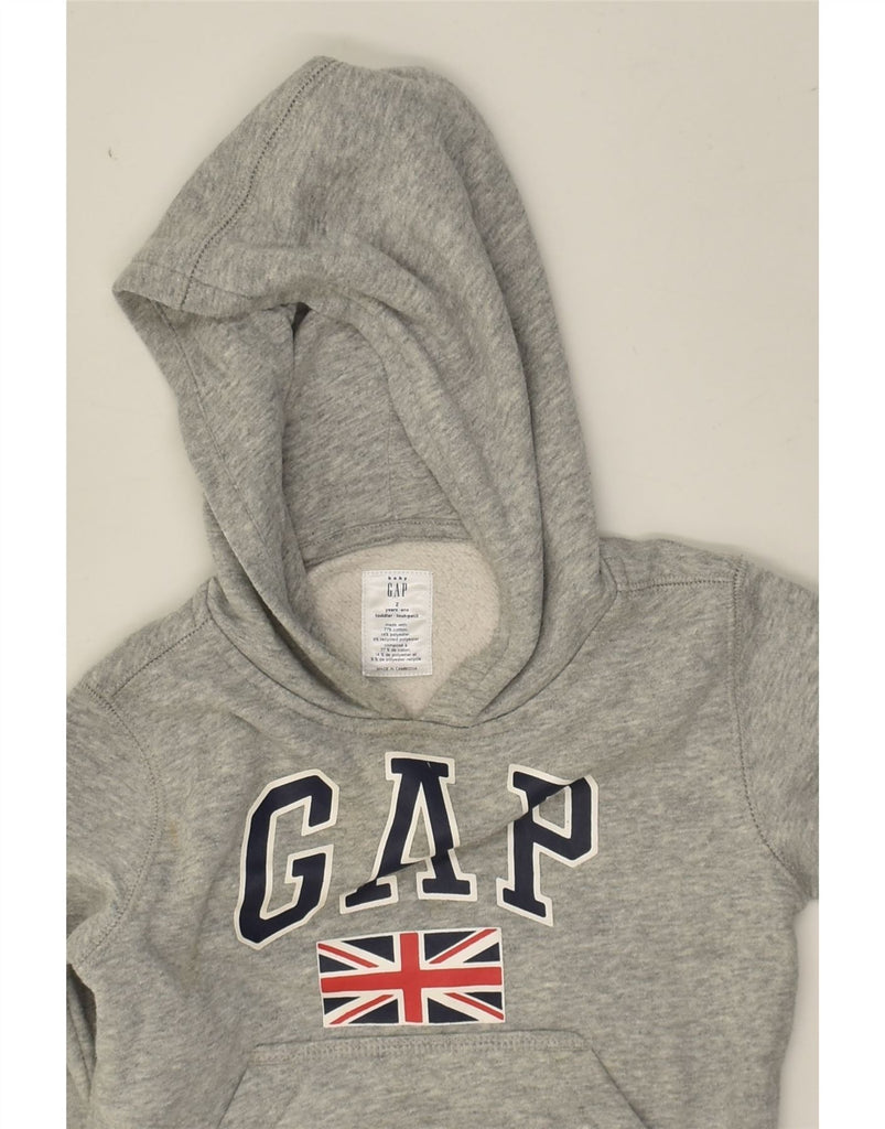 GAP Baby Boys Graphic Hoodie Jumper 18-24 Months Grey Cotton | Vintage Gap | Thrift | Second-Hand Gap | Used Clothing | Messina Hembry 