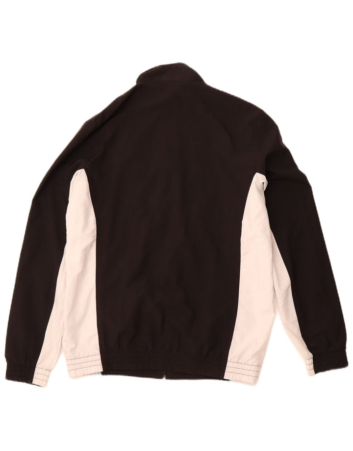 PUMA Boys Graphic Tracksuit Top Jacket 15-16 Years Black Colourblock