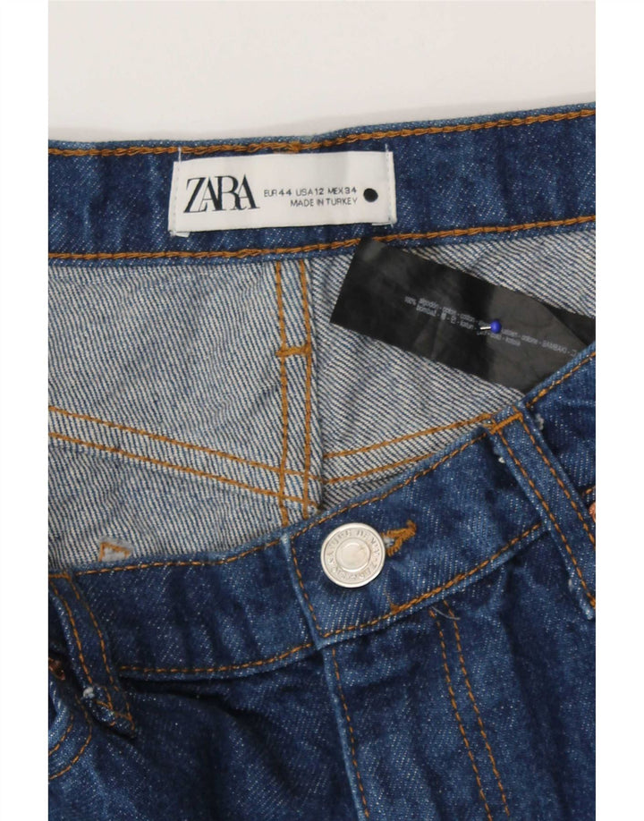 Zara Womens Bootcut Jeans EU 44 XL W34 L27 Blue Cotton