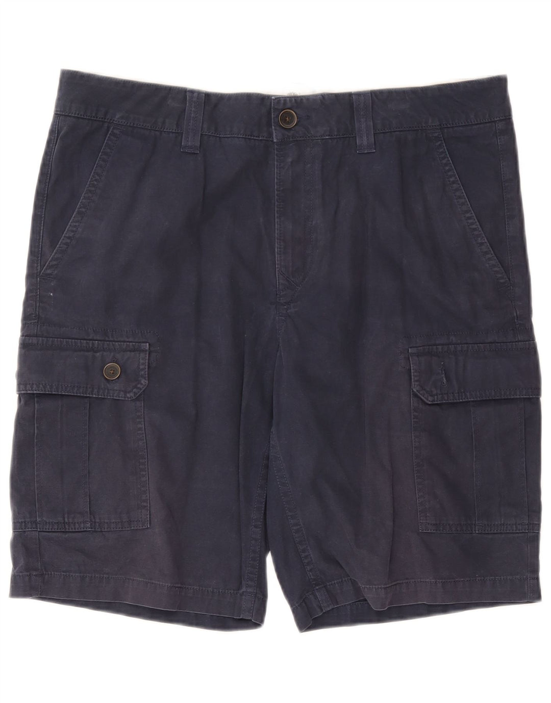 Timberland Mens Cargo Shorts W38 XL Navy Blue Cotton