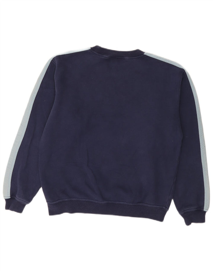 Fila Mens Graphic Sweatshirt Jumper IT 46/48 Small Navy Blue Colourblock