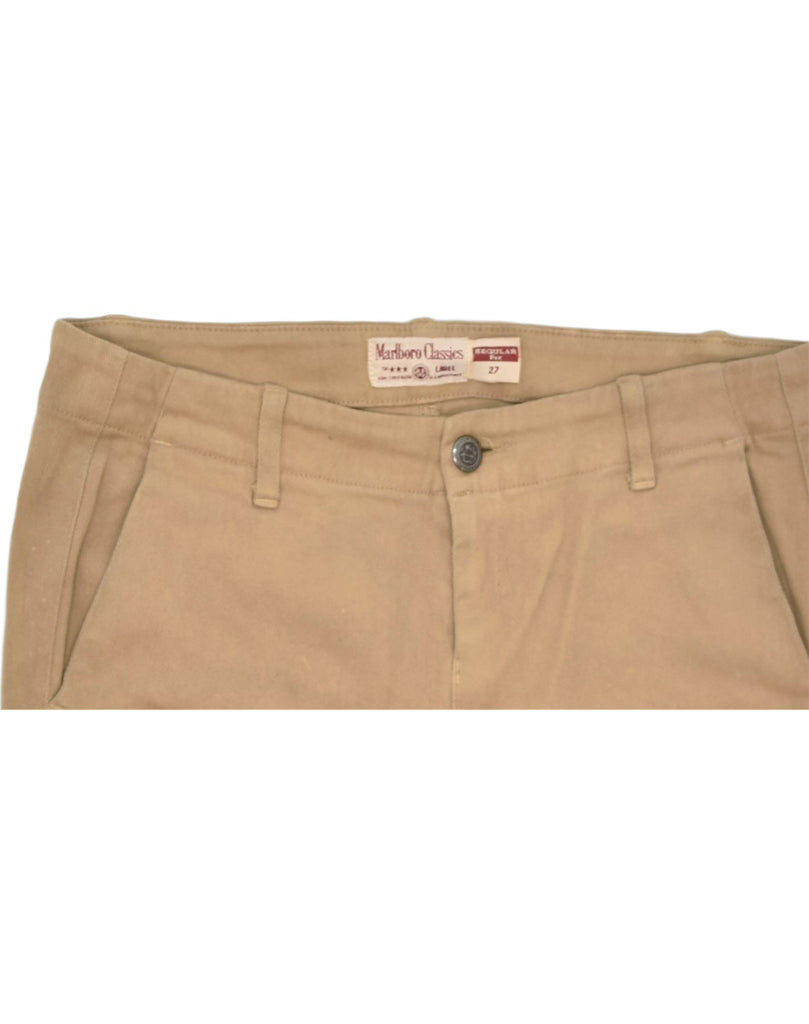 MARLBORO CLASSICS Womens Bootcut Chino Trousers W31 L30 Brown Cotton | Vintage | Thrift | Second-Hand | Used Clothing | Messina Hembry 