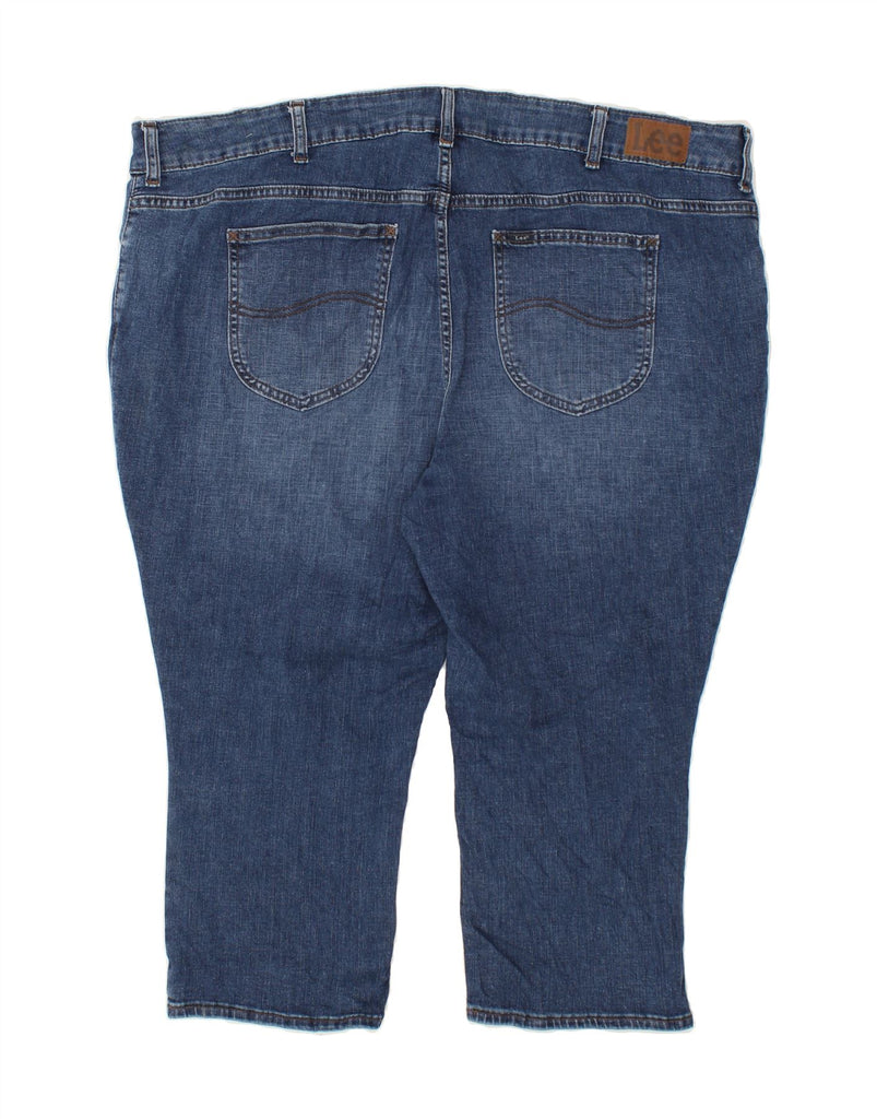 LEE Womens Mid Rise Regular Fit Capri Jeans US 26 5XL W52 L21 Blue Cotton Vintage Lee and Second-Hand Lee from Messina Hembry 