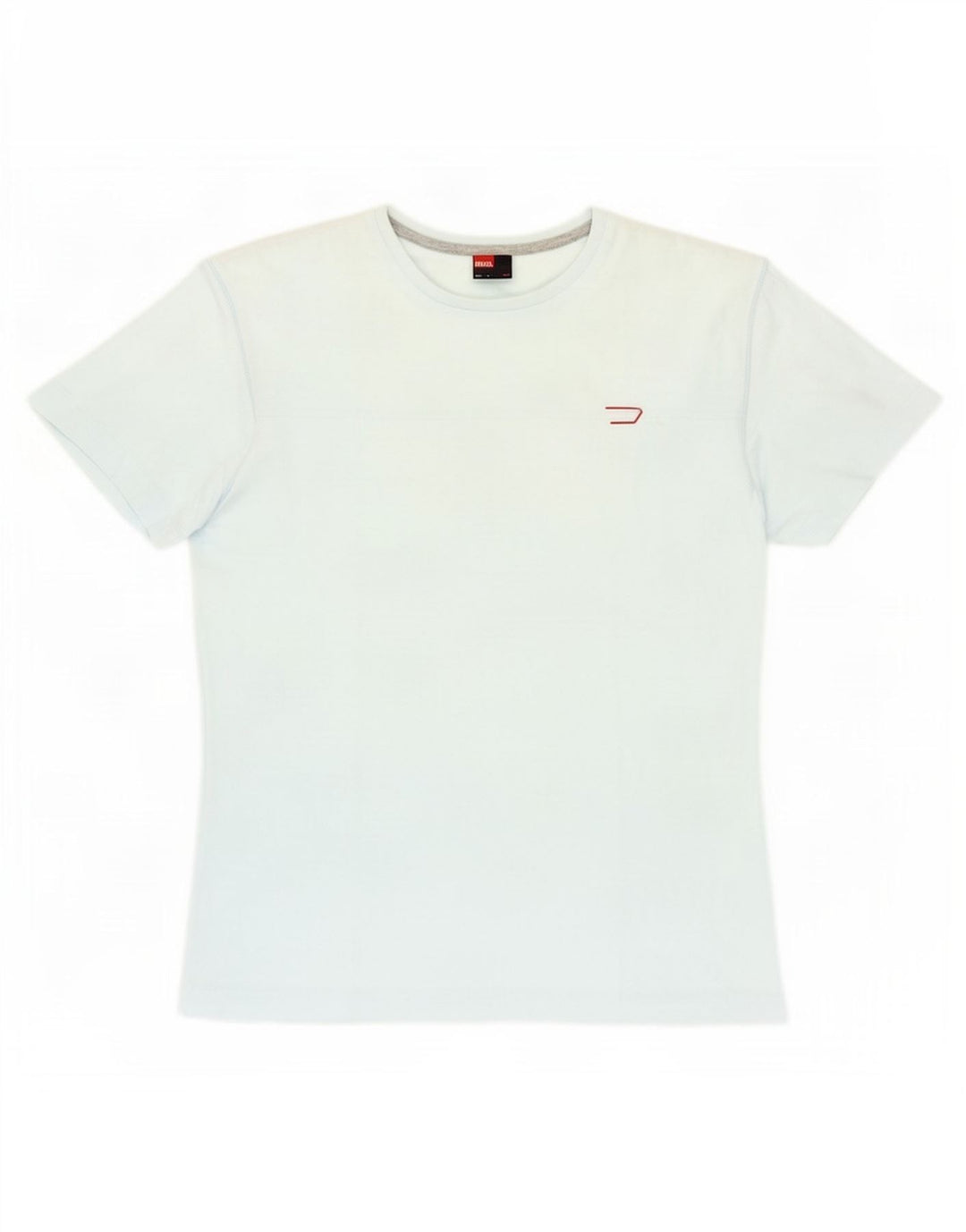 Diesel Mens T-Shirt Top Medium Blue Cotton