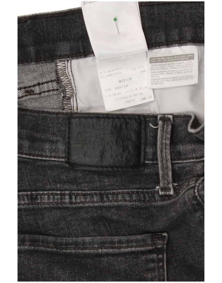 Levi's Womens Skinny Jeans W28 L30 Grey Cotton