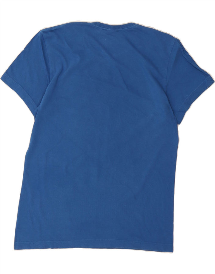 ADIDAS Mens Graphic T-Shirt Top Small Blue Cotton Vintage Adidas and Second-Hand Adidas from Messina Hembry 