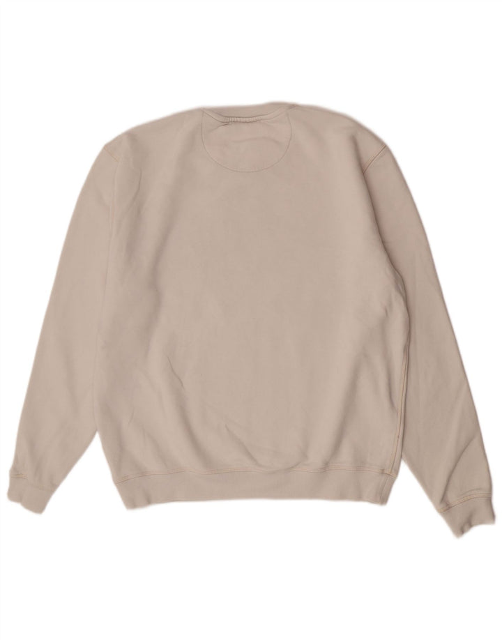 Jack Wills Mens Graphic Sweatshirt Jumper Large White Cotton