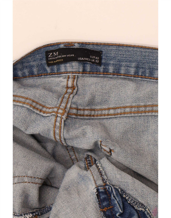 Zara Mens Slim Jeans EU 42 Large W32 L34 Blue