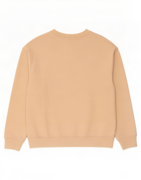 Levi's Womens Oversized Sweatshirt Jumper UK 10 Small Beige Cotton