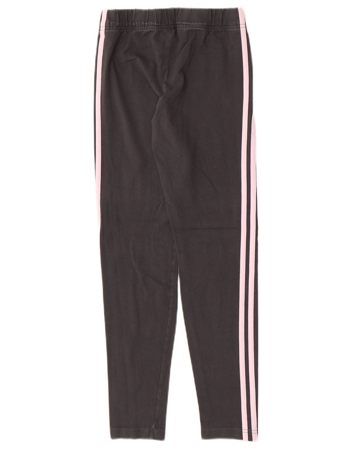 Adidas Girls Leggings 14-15 Years Grey Cotton