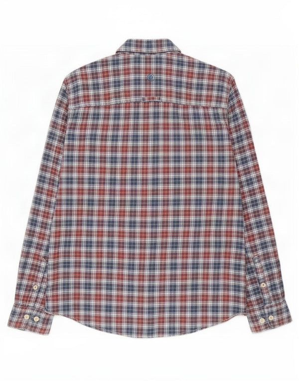 Fat Face Mens Classic Fit Flannel Shirt Medium Blue Check Cotton
