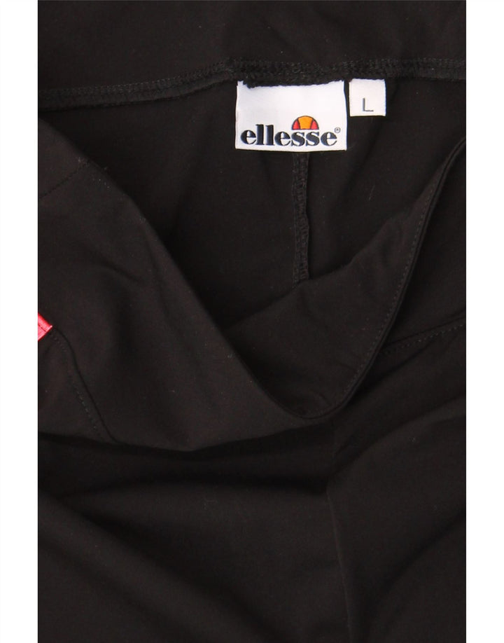 Ellesse Womens Graphic Leggings UK 14 Large  Black Colourblock