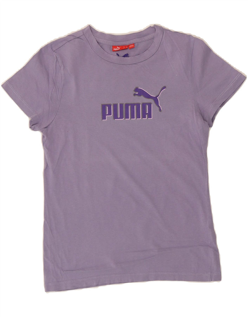 PUMA Womens Graphic T-Shirt Top UK 12 Medium Purple Vintage Puma and Second-Hand Puma from Messina Hembry 