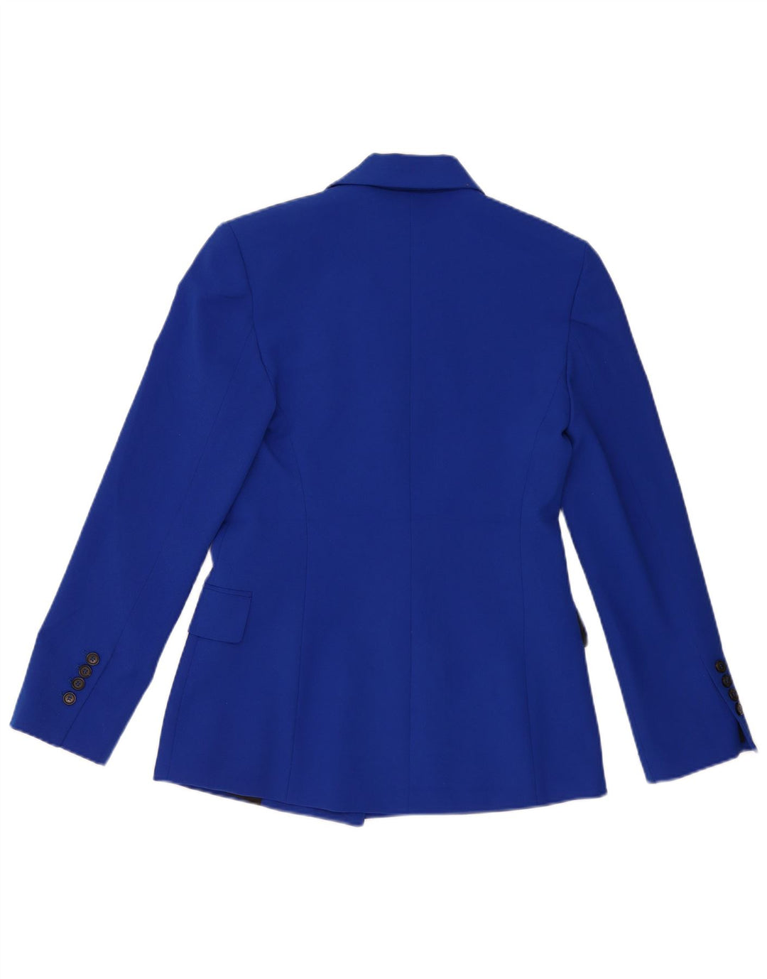Zara Womens Loose Fit Double Breasted Blazer Jacket UK 6 XS Blue Polyester