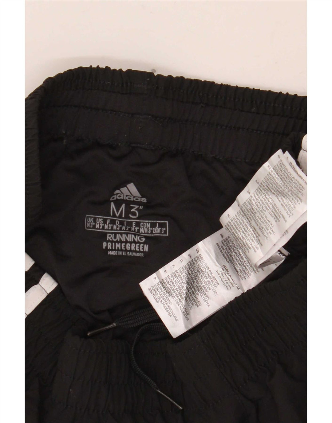 Adidas Womens Primegreen Sport Shorts UK 14 Medium Black Polyester