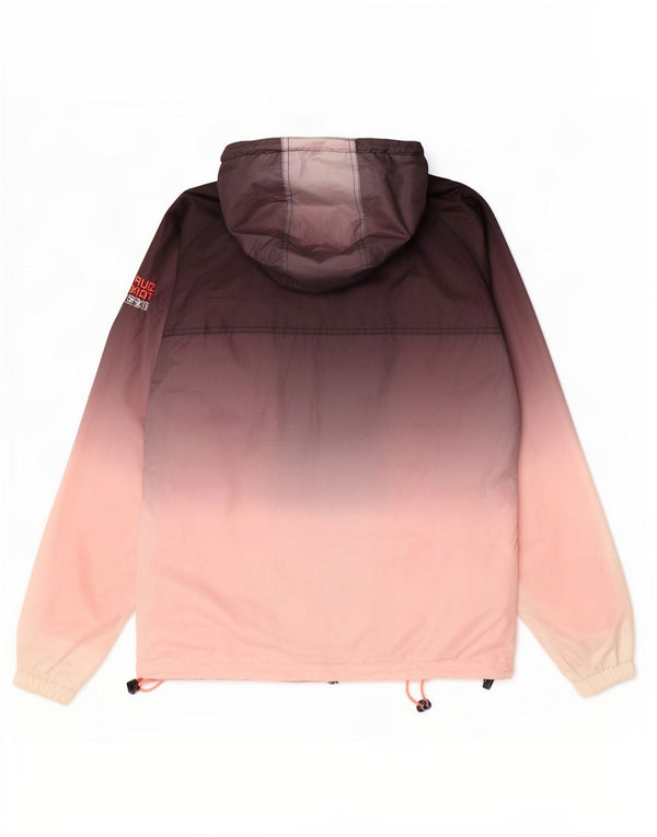 Superdry Mens Windcagoule Rain Jacket UK 36 Small Multicoloured Colourblock