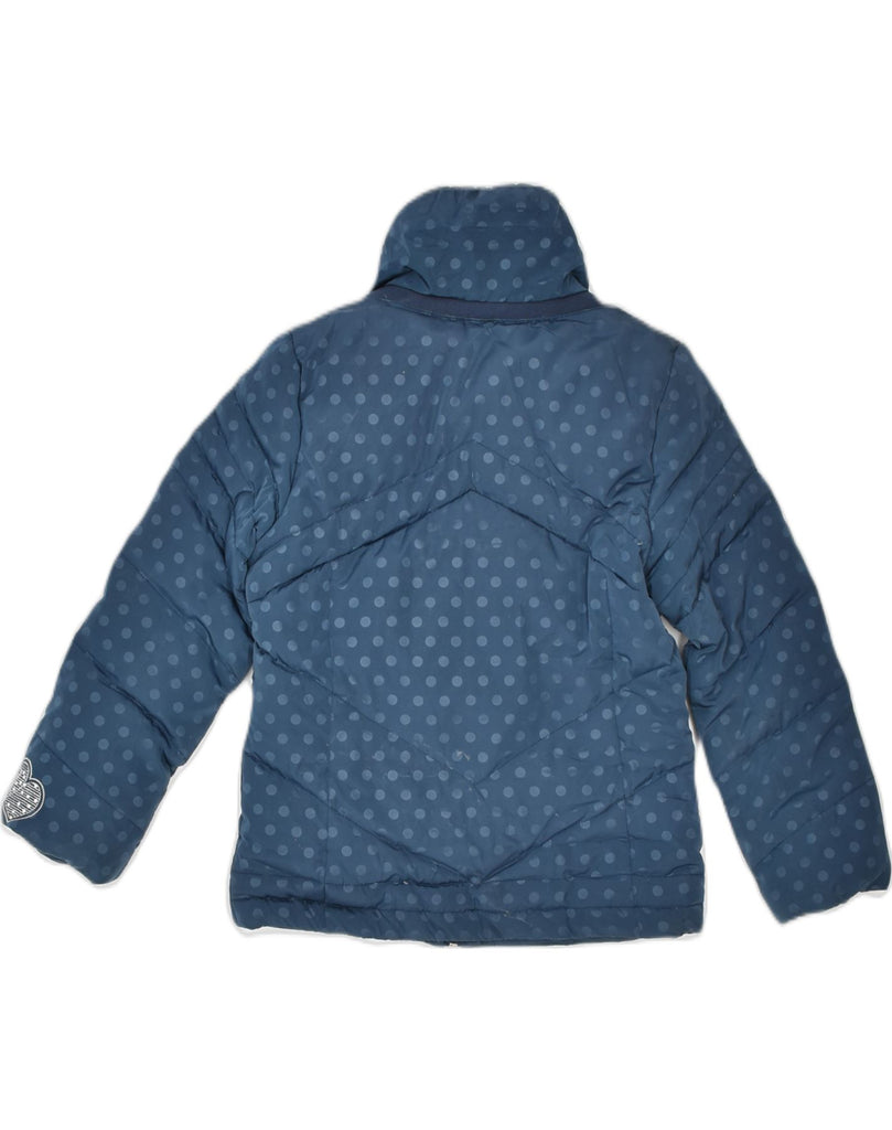 GEOX Girls Padded Jacket 5-6 Years Navy Blue Spotted Polyester | Vintage | Thrift | Second-Hand | Used Clothing | Messina Hembry 