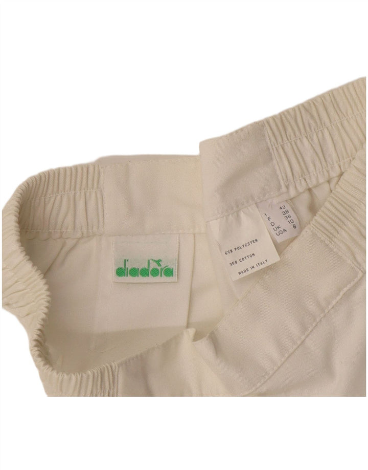 Diadora Womens Tennis Skirt UK 10 Small  White Polyester