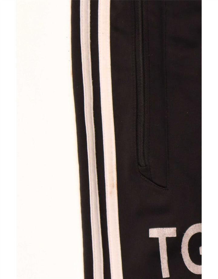 Adidas Mens Graphic Tracksuit Trousers Joggers Medium Black Colourblock