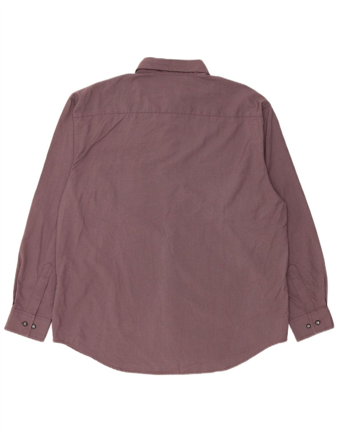 DOCKERS Mens Flannel Shirt Large Purple Houndstooth Polyester