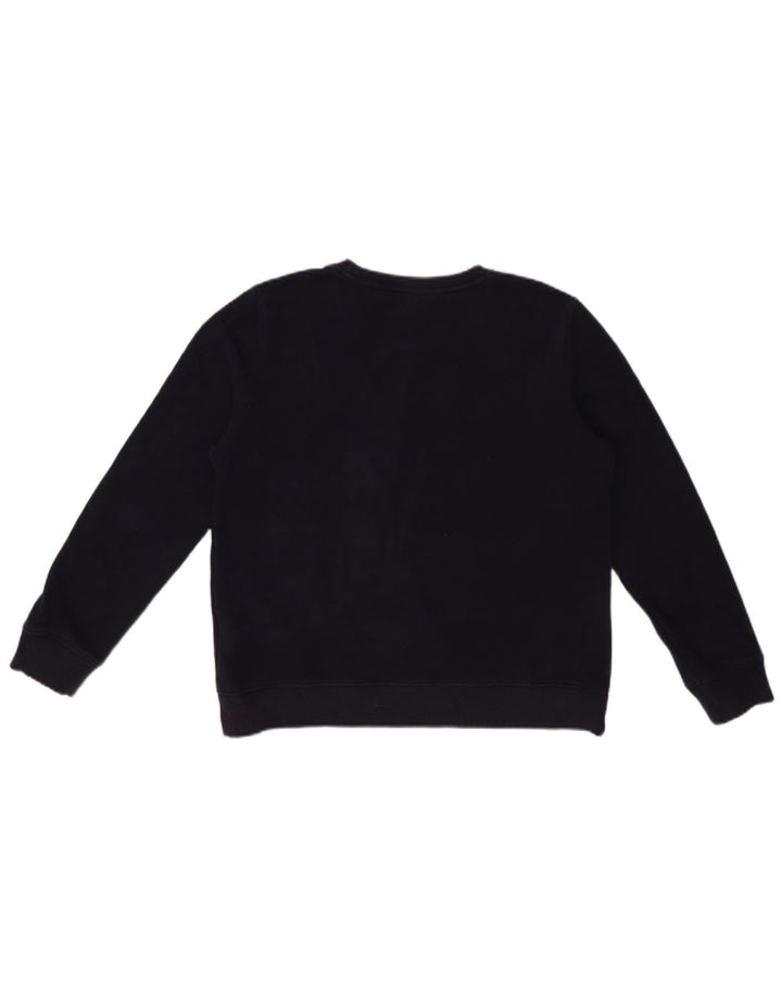Tommy Hilfiger Womens Graphic Sweatshirt Jumper UK 14 Medium Navy Blue