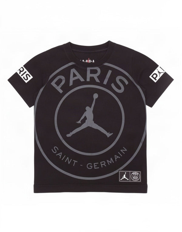 Jordan Boys Paris Saint- Germain Graphic T-Shirt Top 3-4 Years XS Black