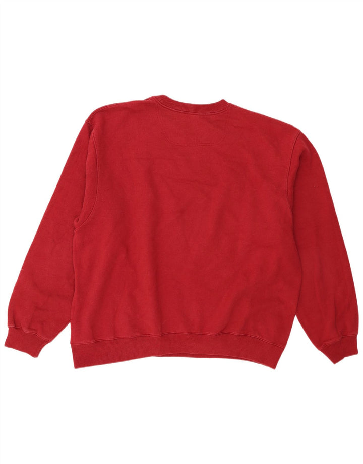 Champion Mens Sweatshirt Jumper XL Burgundy Cotton
