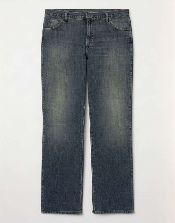 Wrangler Mens Bootcut Jeans W38 L34 Blue Cotton