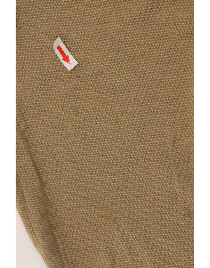 Lacoste Mens Polo Shirt Size 6 XL Beige Cotton
