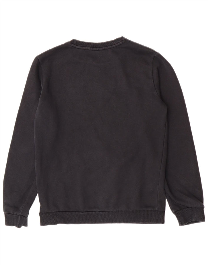 Puma Boys Graphic Sweatshirt Jumper 13-14 Years Black Cotton