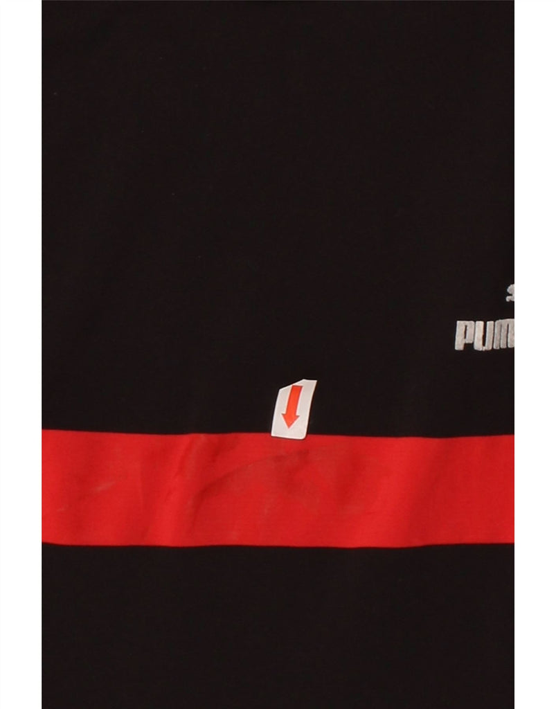 PUMA Womens Crop Vest Top UK 8 Small Black Colourblock Nylon Vintage Puma and Second-Hand Puma from Messina Hembry 