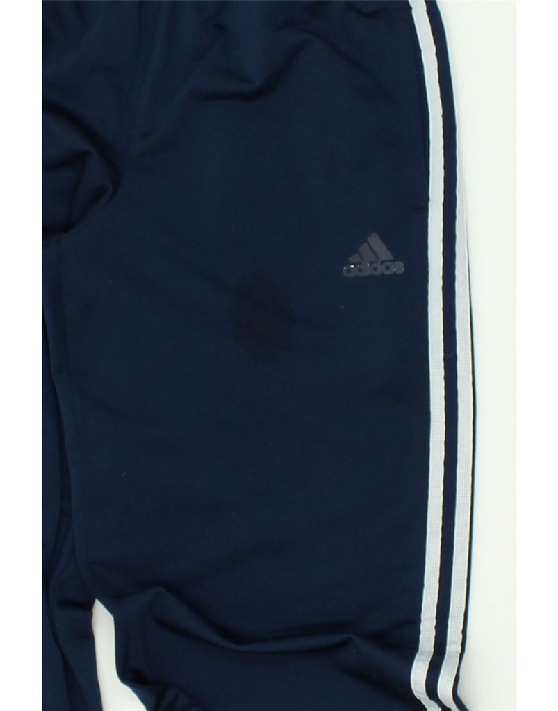 ADIDAS Mens Tracksuit Trousers Joggers UK 36/38 Small Navy Blue Polyester | Vintage Adidas | Thrift | Second-Hand Adidas | Used Clothing | Messina Hembry 