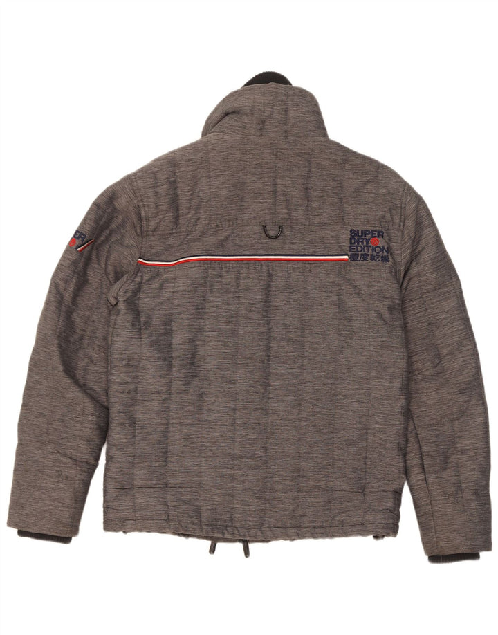 Superdry Mens The Windcheater Windbreaker Jacket UK 38 Medium Grey Flecked