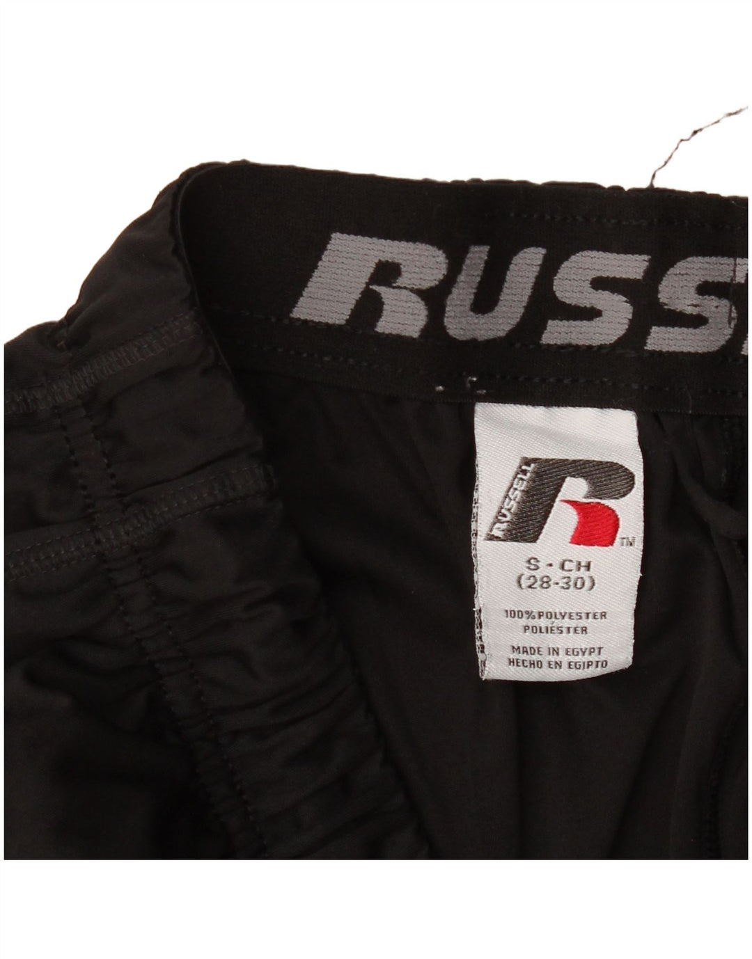 RUSSELL ATHLETIC Mens Dri-Power Sport Shorts Small  Black Polyester