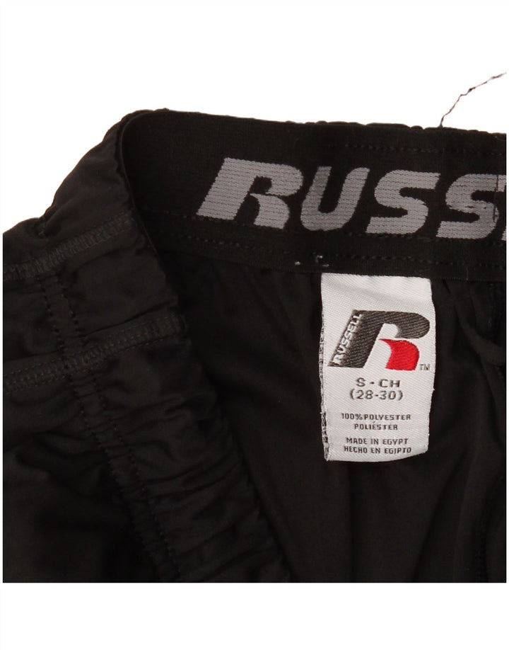 RUSSELL ATHLETIC Mens Dri-Power Sport Shorts Small  Black Polyester