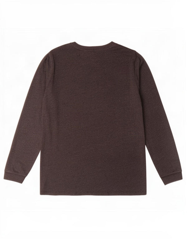 Nike Boys Graphic Top Long Sleeve 13-14 Years XL Grey Cotton