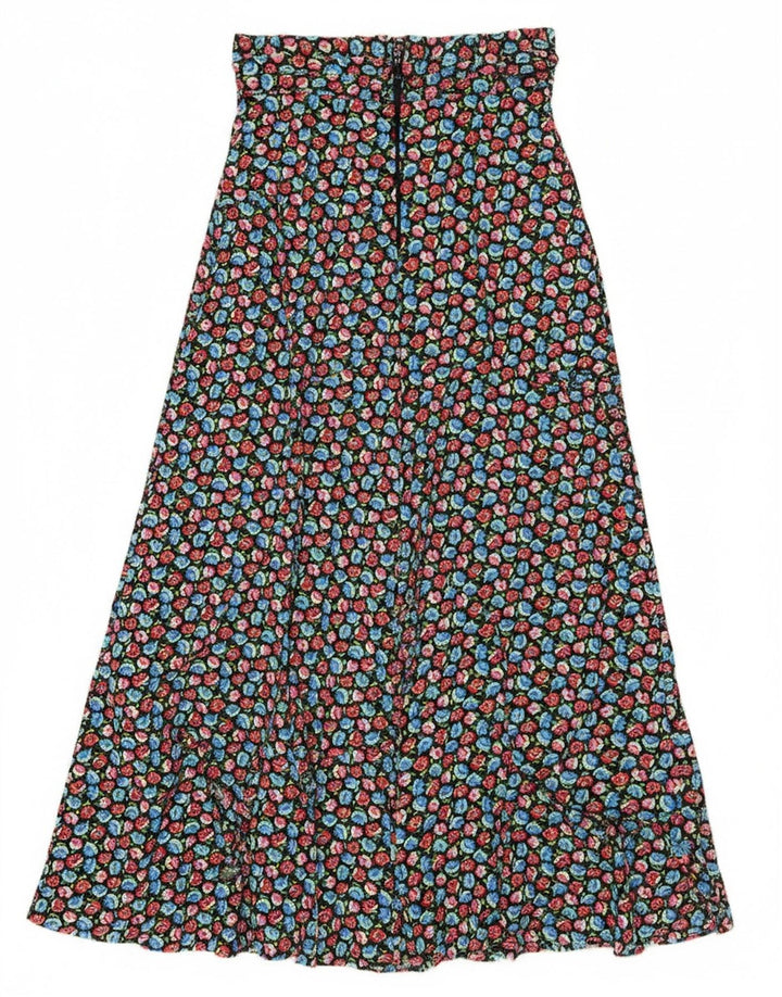 Vintage Womens Maxi Skirt W31 Large Multicoloured Floral