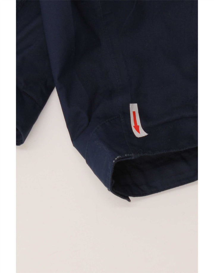 The North Face Mens Hooded Rain Jacket UK 40 Large Navy Blue Polyester