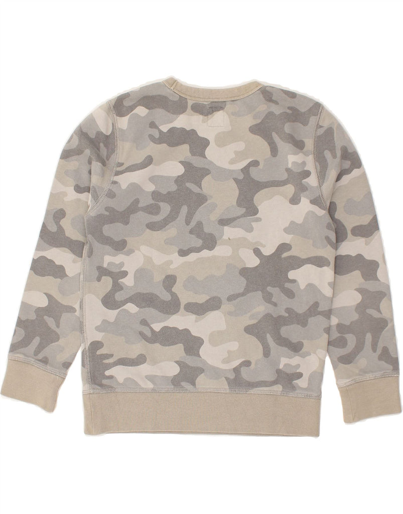 GAP Boys Graphic Sweatshirt Jumper 11-12 Years Grey Camouflage | Vintage Gap | Thrift | Second-Hand Gap | Used Clothing | Messina Hembry 