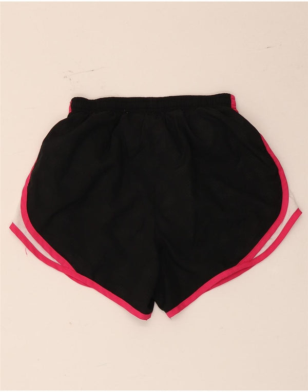 Nike Womens Sport Shorts UK 6/8 XS Black Colourblock Polyester