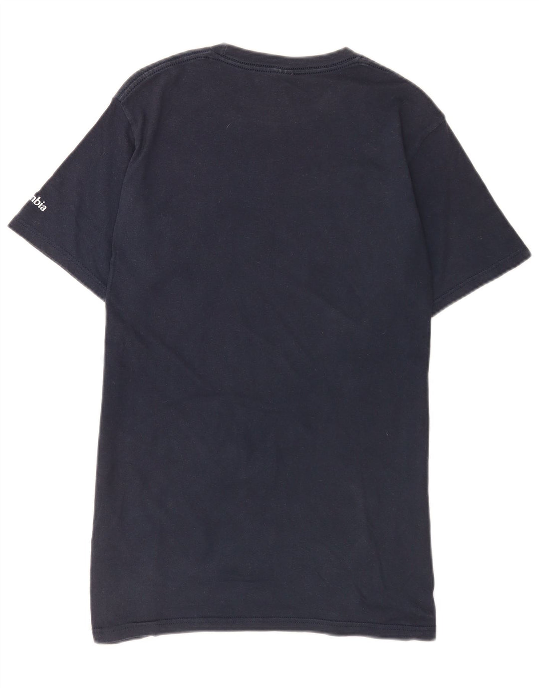 Columbia Mens Graphic T-Shirt Top Medium Navy Blue Cotton