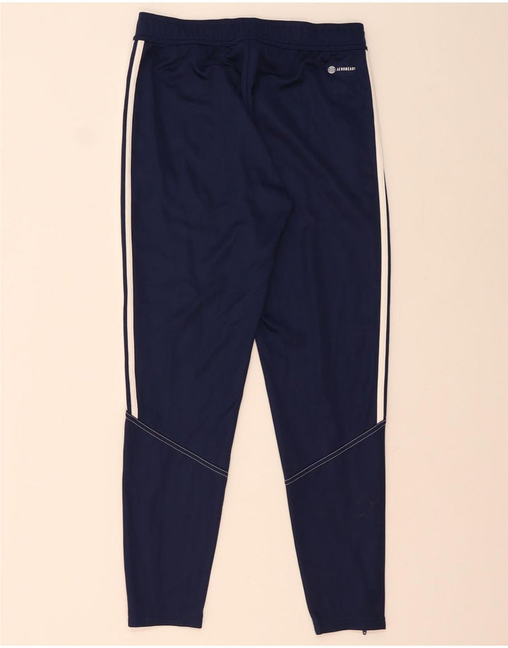 Adidas Mens Aeroready Tracksuit Trousers Medium  Navy Blue Polyester