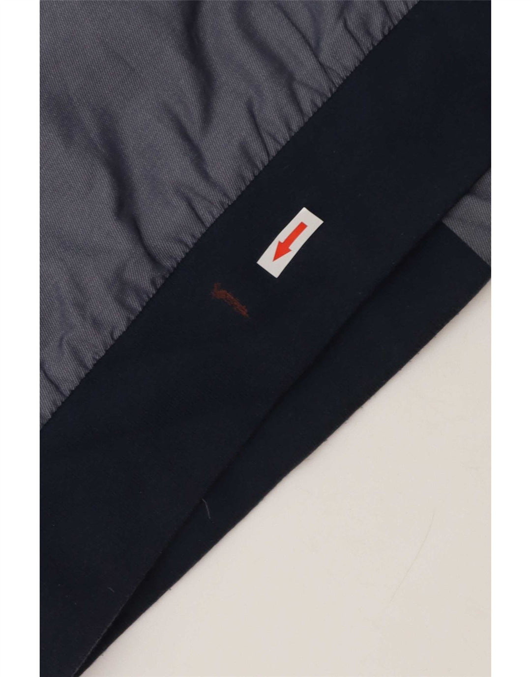 Marks & Spencer Mens Bomber Jacket UK 46 3XL Blue Colourblock Cotton