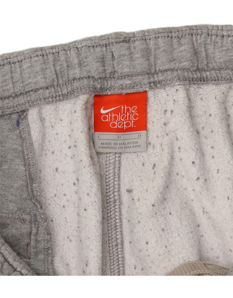NIKE Mens Tracksuit Trousers Joggers Large  Grey Flecked Cotton Vintage Nike and Second-Hand Nike from Messina Hembry 