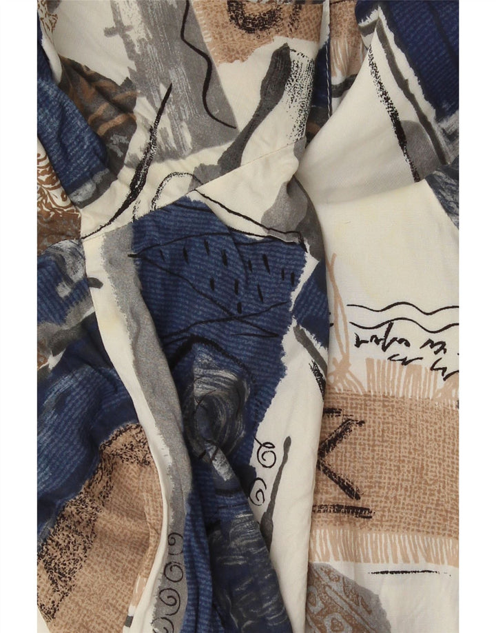 Vintage Womens Shirt EU 44 XL Multicoloured Patchwork Viscose