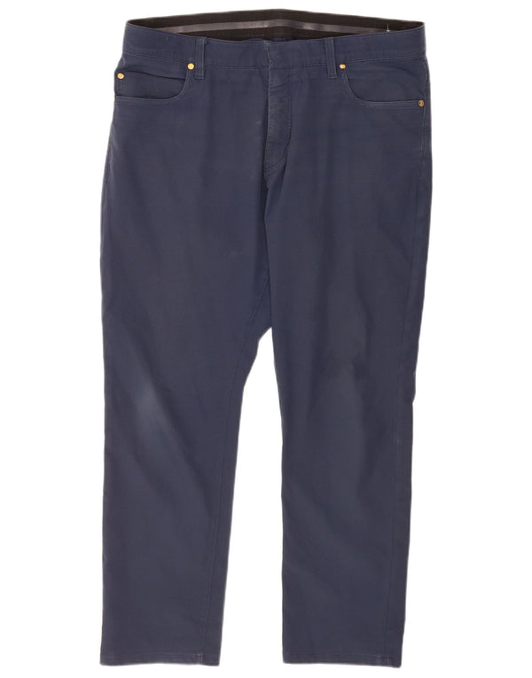 Nike Mens Straight Casual Trousers W36 L27 Navy Blue Polyester
