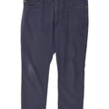 Nike Mens Straight Casual Trousers W36 L27 Navy Blue Polyester