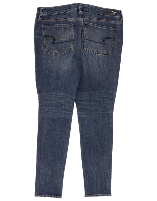 American Eagle Womens Jegging Jeans UK 18 XL W38 L28 Blue Cotton