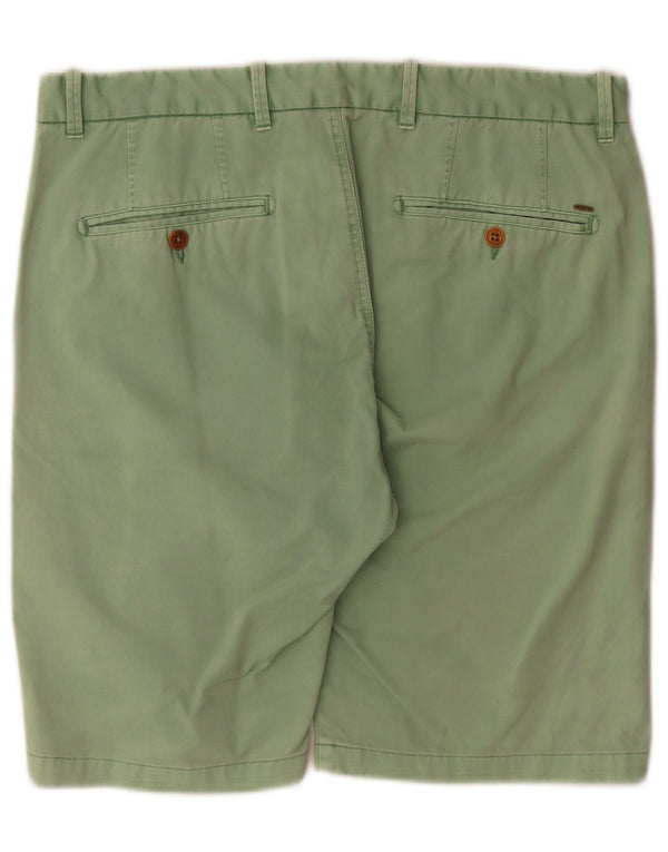 Scotch & Soda Mens Chino Shorts W34 Large Green Cotton