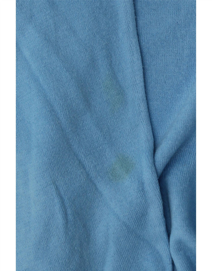 Marks & Spencer Mens V-Neck Jumper Sweater Large Blue Acrylic